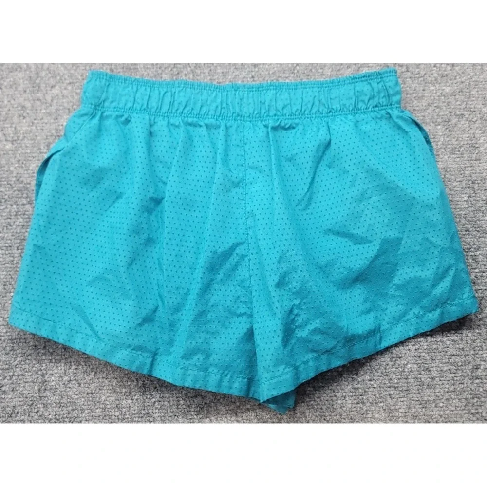 Nike Dri-Fit Running Shorts Women's Small Teal Built-in Brief Drawstring Pocket